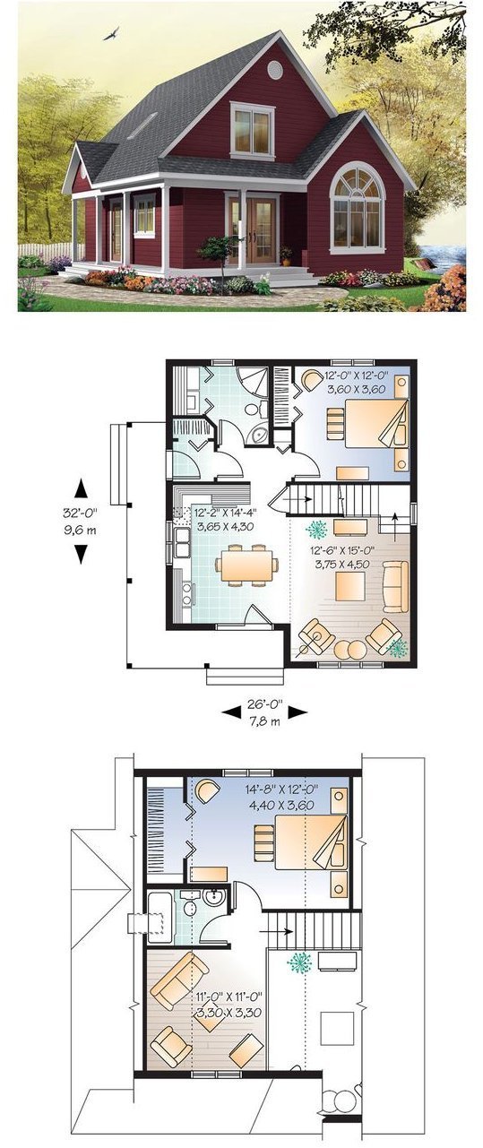 Cottage floor plan