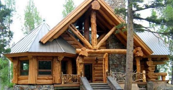 Mountain log cabin