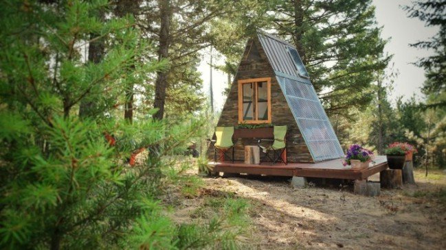This Tiny A-Frame Cabin Took 3 Weeks to Build and Cost Just 0