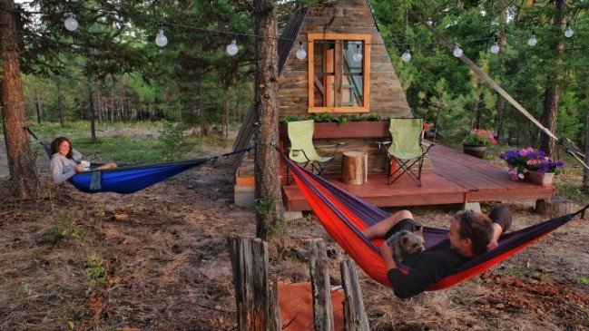 This Tiny A-Frame Cabin Took 3 Weeks to Build and Cost Just 0