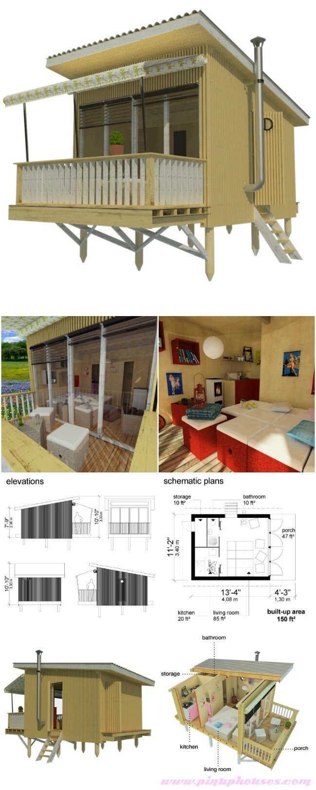 Louise tiny house plans
