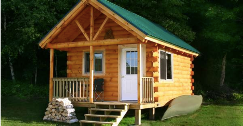 $12,050 Pre-Cut Log House Shell. This is The Getaway Log Home