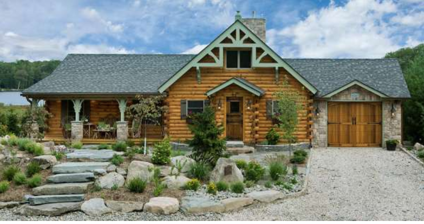 $64,450 Pre-Cut Log House Shell. This is The Silver Ranch Log Home