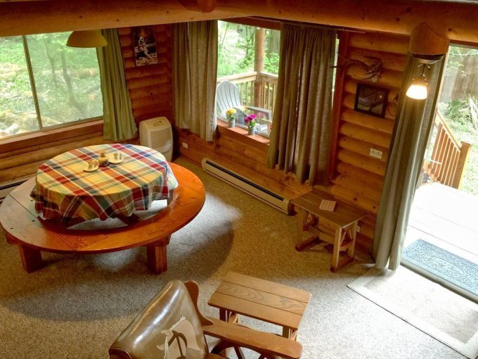 Cozy cabin inside