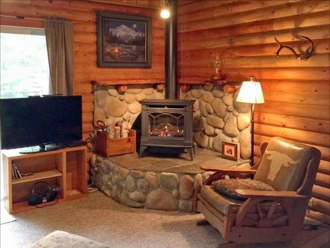 Cozy cabin inside