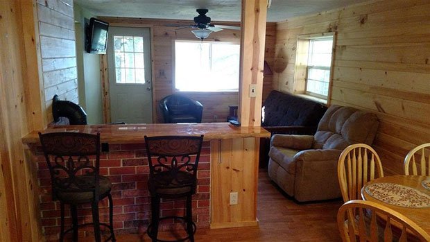 Cozy cabin interior