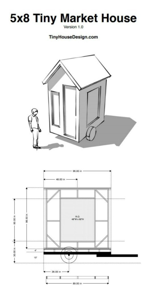 5x8 Tiny Market House