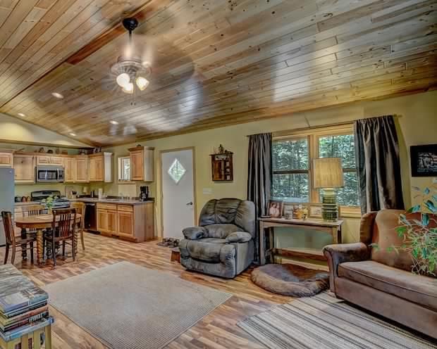 Country cabin interior