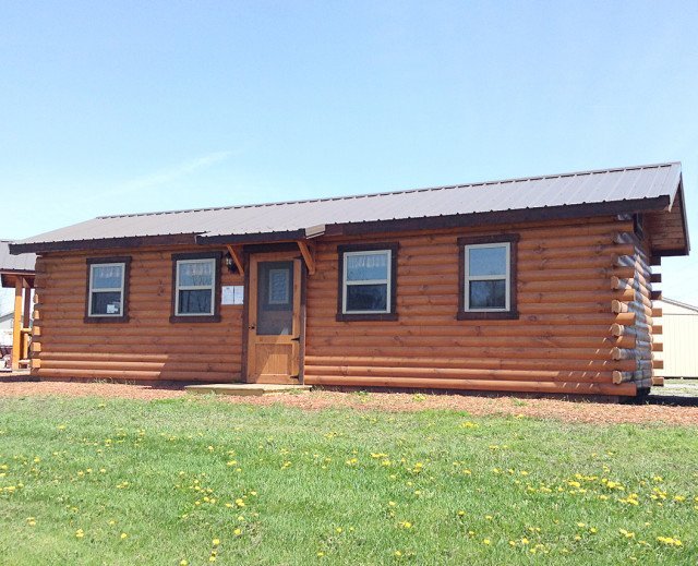 Hunter log cabin