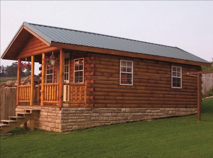 Hunter log cabin