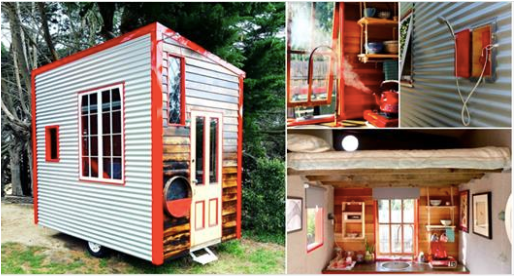 Lil Red Tiny House with Only 90 Square Feet is For Sale for $18,000
