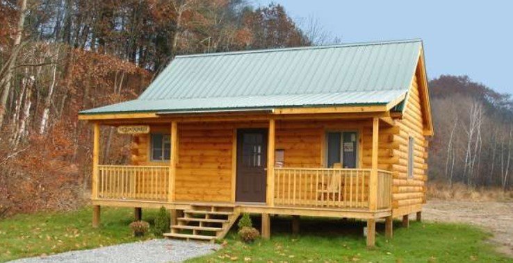 $18,100 Pre-Cut Log House Shell. This is The Mountaineer Log Home