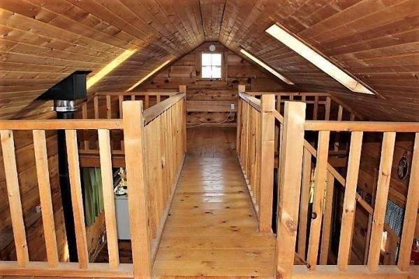 Amish log cabin loft