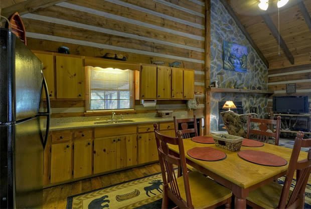 Dream log cabin interior