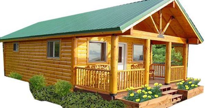 Timber log cabin
