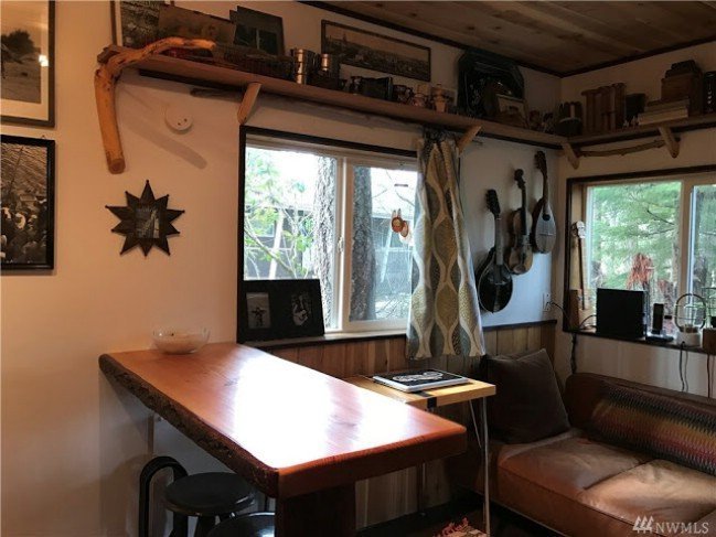 Tiny cabin interior