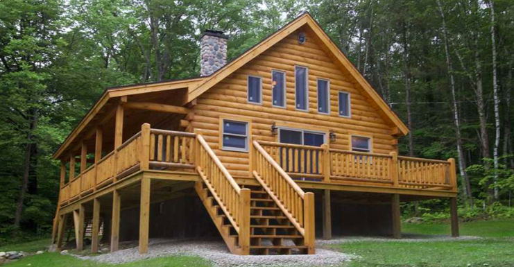 The Ascutney Log Home is Perfect for the Lake or In The City