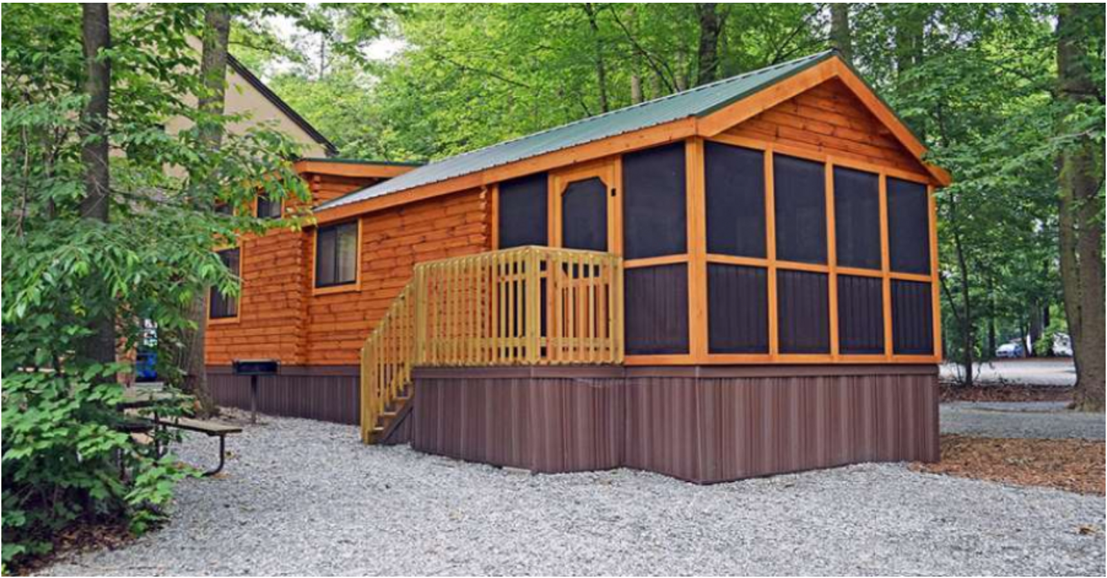 Park Model Log Cabin from $21,950 Click to View More Photos