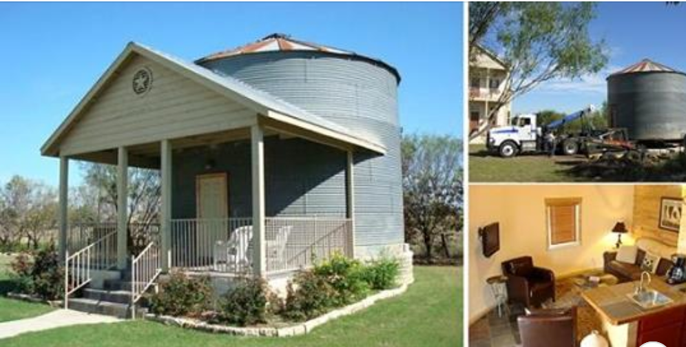 Grain Silo Converted Into A Tiny House Loft Apartment In Texas