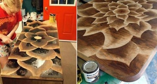 HOW TO USE STAIN TO MAKE AMAZING FURNITURE ART