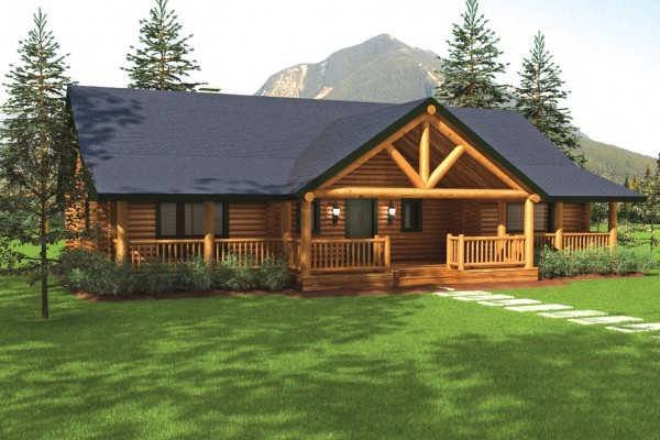 Sequoia II Home Plan by Big Foot Log & Timber Homes