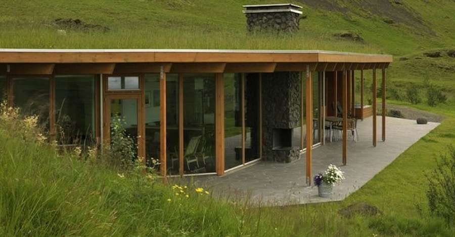 Beautiful Eco Home Is Energy Efficient And Blends With The Hillside