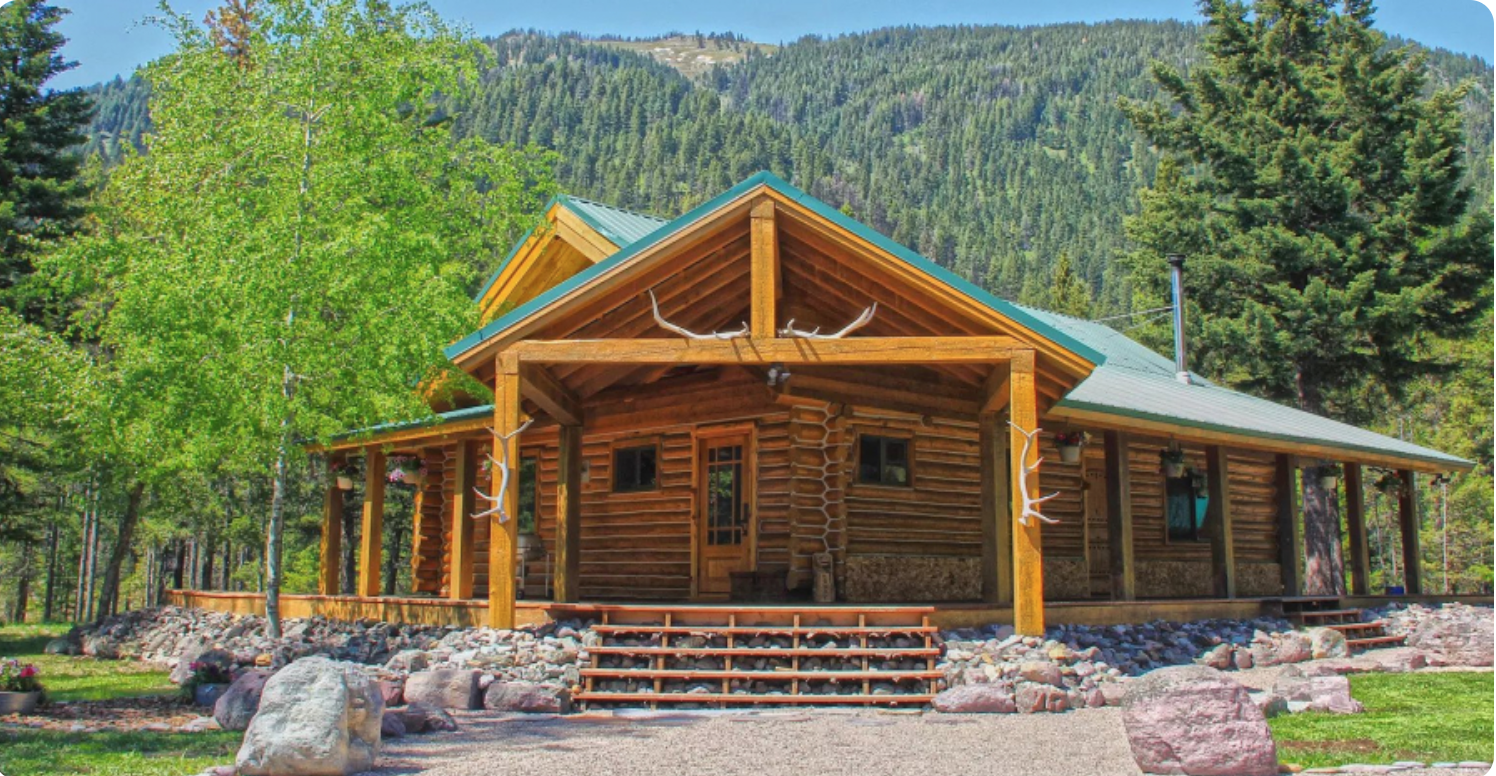 For Sale Off-grid Mountain Log Cabin