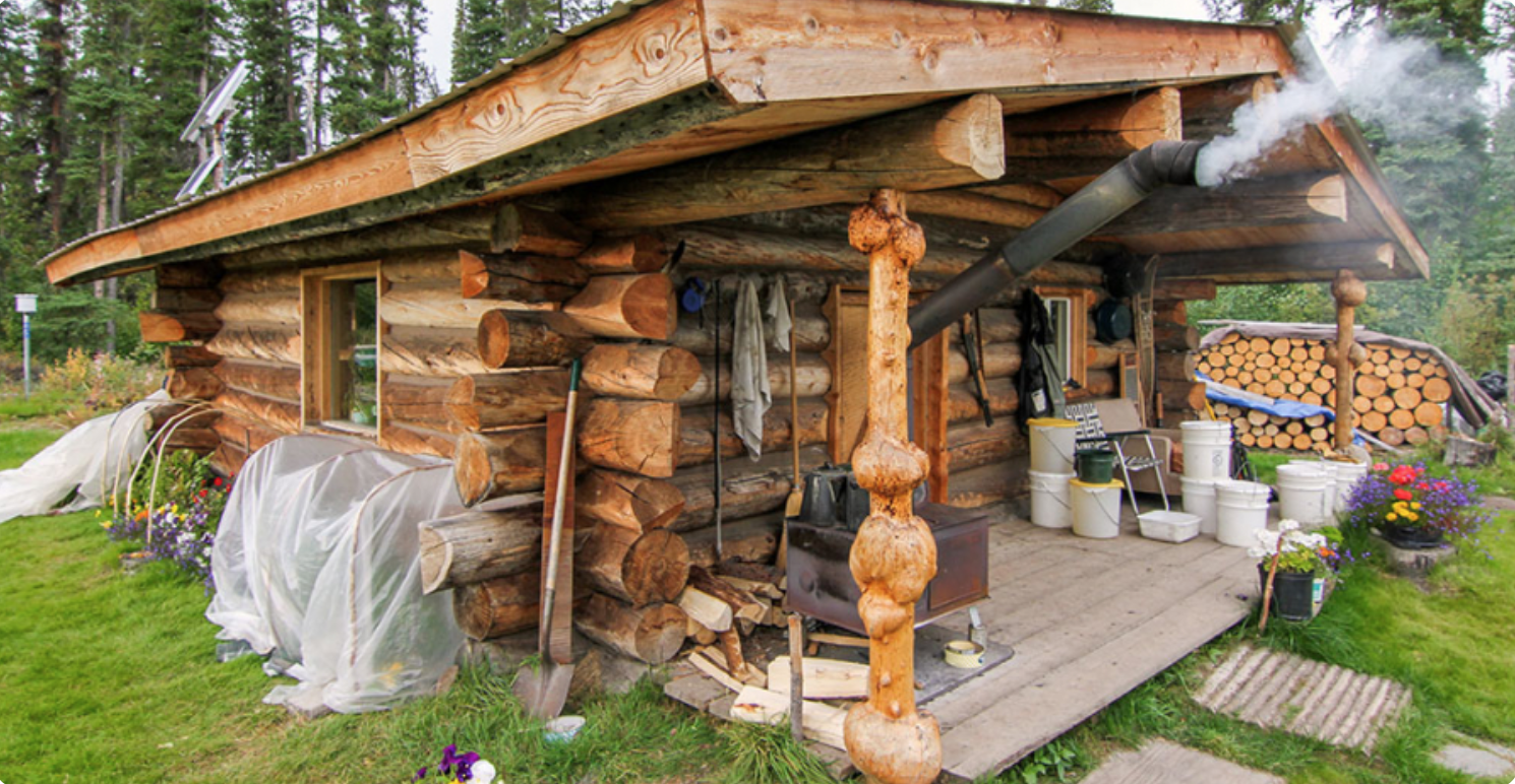 Living Off Grid In A Log Cabin